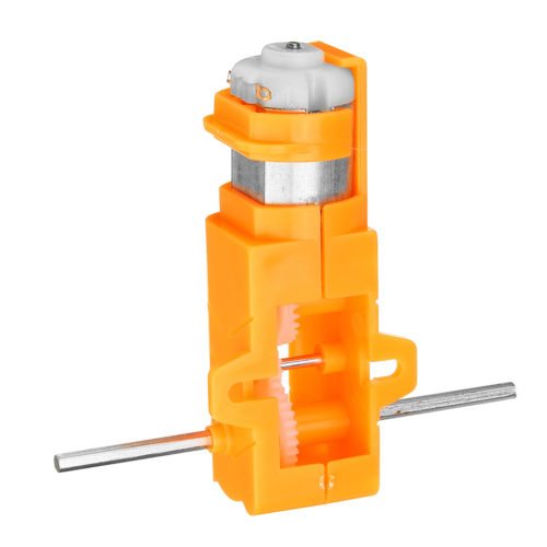 1:28 Transparent/Blue/Orange Hexagonal Axis 130 Motor Gearbox for DIY Chassis Car Model 8