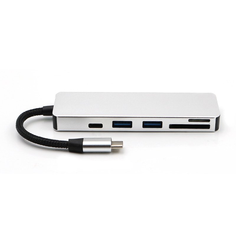 5-in-1 Type-C to 2-Port USB 3.0 Type-C PD Charge Hub SD TF Card Reader Support OTG Function 6 5-in-1 Type-C to 2-Port USB 3.0 Type-C PD Charge Hub SD TF Card Reader Support OTG Function - Image 6