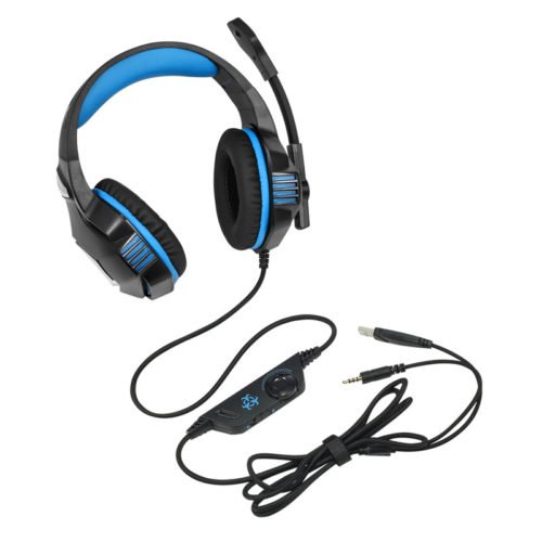 Hunterspider V3 3.5mm Wired LED Gaming Headphone Noise Cancelling With Mic For Laptop PS4 Xbox One 5