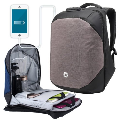 YINGNUO BO-08 Waterproof Shockproof Pickproof Lock Camera Tripod Laptop Storage Bag Backpack 4