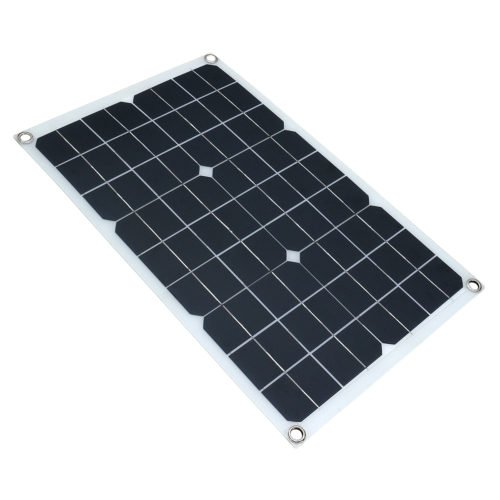 20W 18/5V 42*28cm DC Monocrystalline Solar Panel with DC5521 Battery Clip 4
