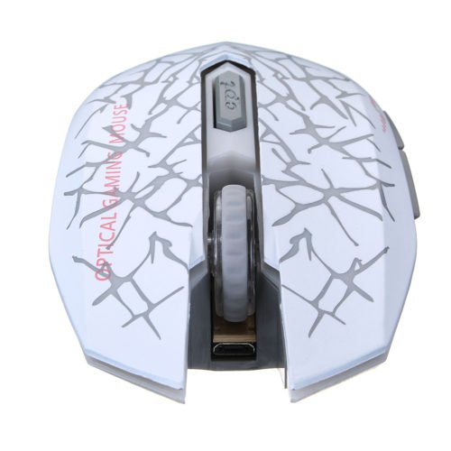 Azzor M6 2400dpi Rechargeable 2.4GHz Wireless Backlit Optical Mouse Silent Mouse 7