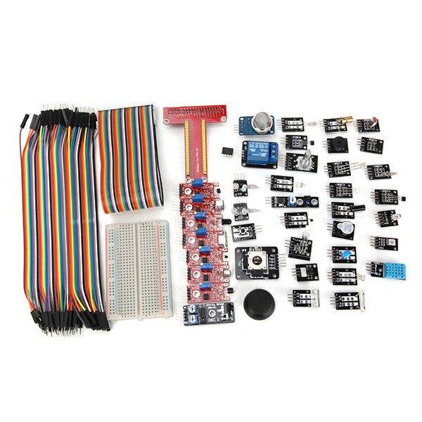 Geekcreit® 37 Sensor Module Kit With T Type GPIO Jumper Cable Breadboard For Raspberry Pi Plastic Bag Package 1