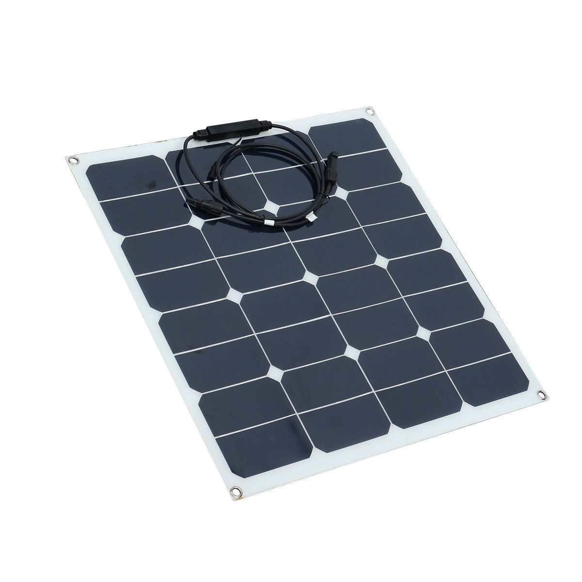 50W 12V DC Semi-Flexible Front Connection Monocrystalline Silicon Solar Panel with Alligator Clip 3 50W 12V DC Semi-Flexible Front Connection Monocrystalline Silicon Solar Panel with Alligator Clip - Image 3