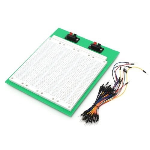 2860 Tie Points Solderless PCB Breadboard With Switch + 65pcs Jumper Wire Dupont Cable 1