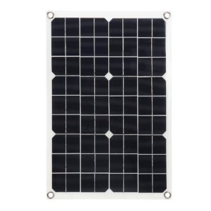 20W 430*280*2.5mm Monocrystalline Solar Panel with 18V DC Plug & 5V USB Output High Efficiency & Light Weight