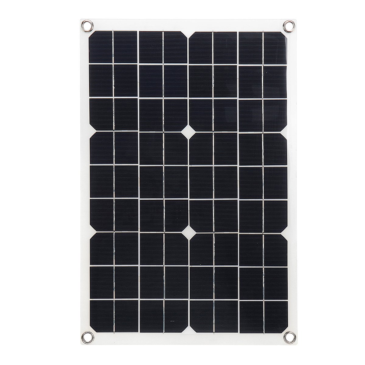 20W 430*280*2.5mm Monocrystalline Solar Panel with 18V DC Plug & 5V USB Output High Efficiency & Light Weight 1