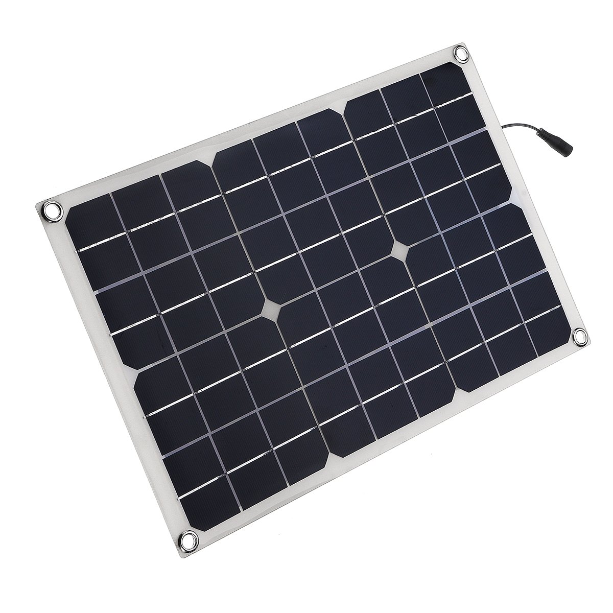 20W 5V USB Output Monocrystalline Silicon Solar Panel Kit with Double USB Port/Crocodile Clip & Cigarette Lighter & Suction Cups 2 20W 5V USB Output Monocrystalline Silicon Solar Panel Kit with Double USB Port/Crocodile Clip & Cigarette Lighter & Suction Cups - Image 2
