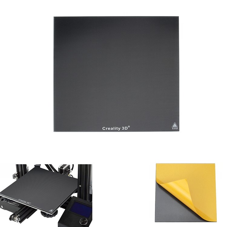 235*235mm Ultrabase Black Carbon Silicon Crystal Glass Hot Bed Plate Heated Bed Platform For Ender-3 3D Printer Part 2