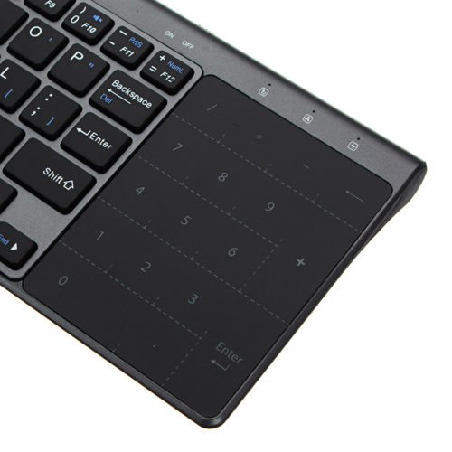 JP136 Ultra Thin 2.4GHz Wireless Keyboard with Touch Pad for Laptops Desktop Computers 6