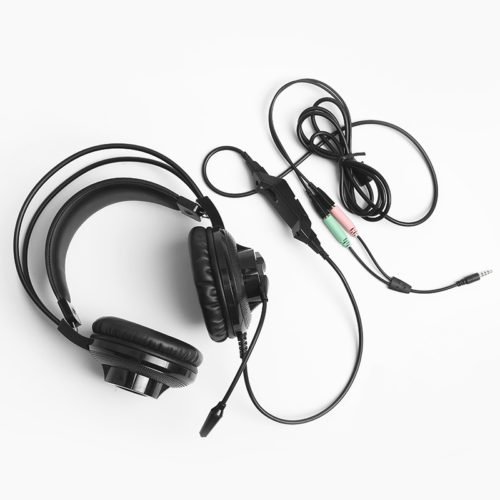 MantisTek® GH1 3.5mm Audio Light Weight Wired Control Omni Directional Microphone Gaming Headphone 8