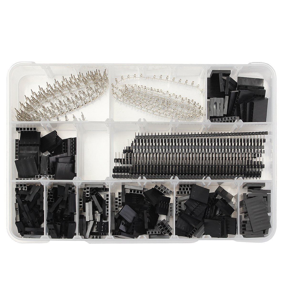 Geekcreit® 1450pcs 2.54mm Male Female Dupont Wire Jumper With Pin Header Connector Housing Kit 1