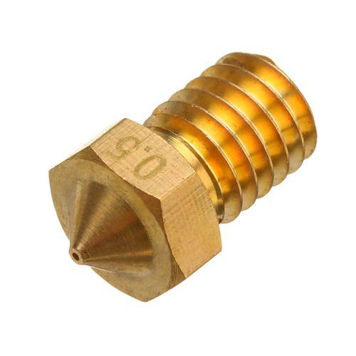 TRONXY® V6 0.2/0.3/0.4/0.5/0.6/0.8mm M6 Thread Brass Extruder Nozzle For 3D Printer Parts 10