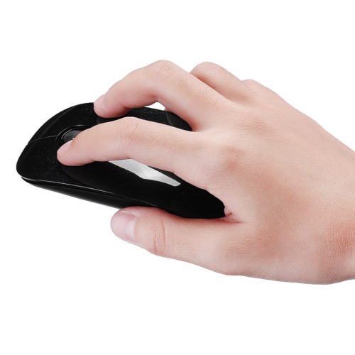 i368d 1600DPI Ultra Thin Mute Dual Mode Bluetooth 2.4G Wireless Optical Mouse for Office Work PC 1