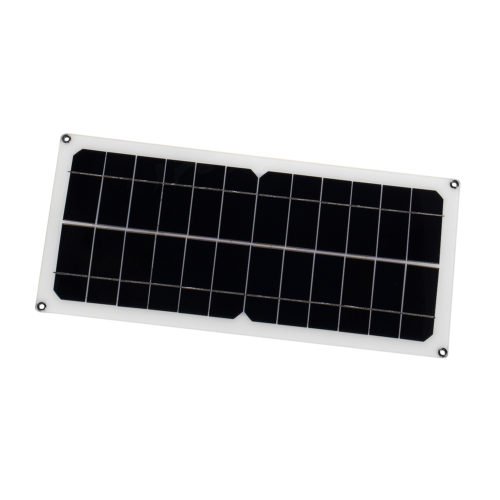 SP-10W 420*190*2.5mm Flexible Monocrystalline Solar Panel with Rear Junction Box/USB Cable 2