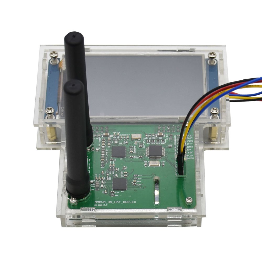 Black/Transparent Duplex MMDVM Hotspot Support P25 DMR YSF+Raspberry Pi-Zero+2pcs Antenna+3.2 LCD Screen Display+Exclouse Case 6 Black/Transparent Duplex MMDVM Hotspot Support P25 DMR YSF+Raspberry Pi-Zero+2pcs Antenna+3.2 LCD Screen Display+Exclouse Case - Image 6