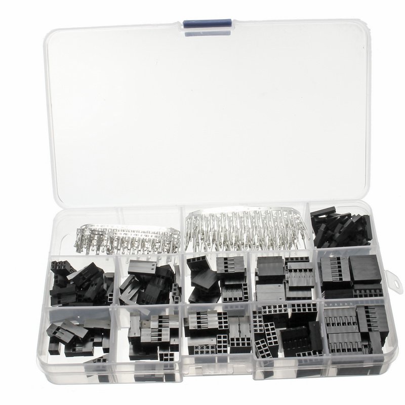 420Pcs Dupont Wire Jumper Pin Header Connector Housing Kit Male Crimp Pins+Female Pin Connector Terminal Pitch With Box 2 420Pcs Dupont Wire Jumper Pin Header Connector Housing Kit Male Crimp Pins+Female Pin Connector Terminal Pitch With Box - Image 2