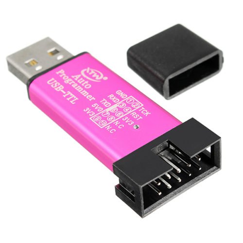 5pcs 5V 3.3V SCM Burning Programmer Automatic STC Download Cable USB To TTL USB To Serial Port Baud Rate 115200 500MA Self-Recovery Fuse CH340 + SCM C 4