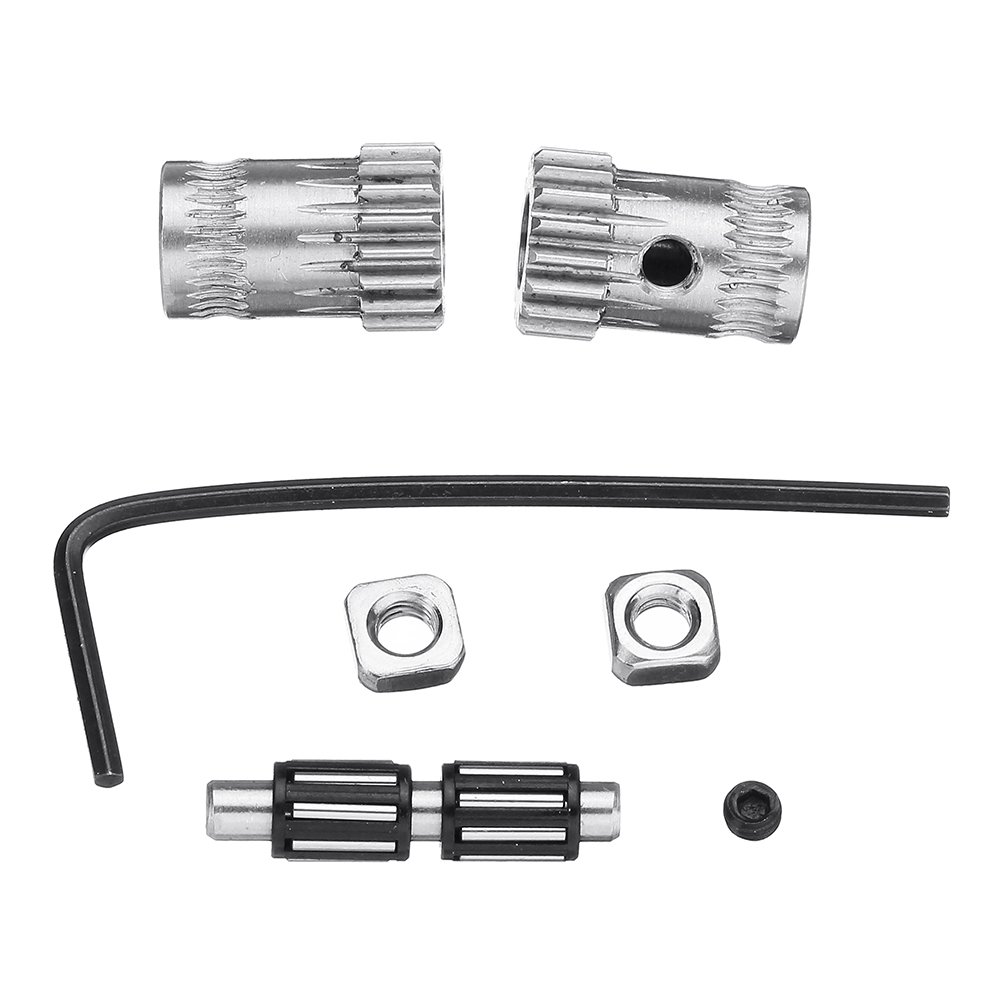 1Set DIY Prusa i3 MK2/MK3 Dual Gears Steel Pulley Kit For 3D Printer Gears Extrusion Wheel Part 2 1Set DIY Prusa i3 MK2/MK3 Dual Gears Steel Pulley Kit For 3D Printer Gears Extrusion Wheel Part - Image 2