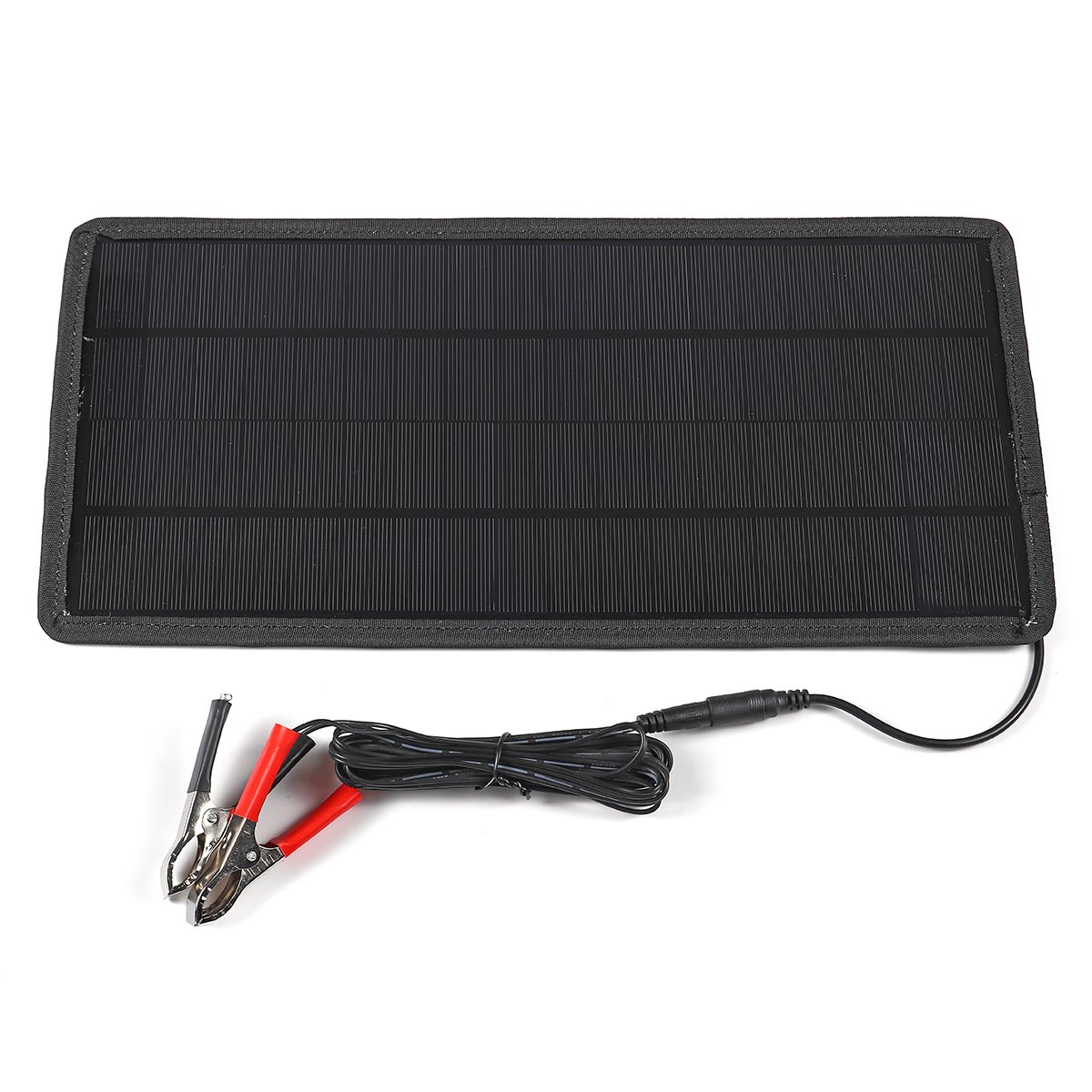 12W 12V/5V Dual Output Monocrystalline Silicon Solar Panel Charger with Suction Cups/Alligator Clip 7 12W 12V/5V Dual Output Monocrystalline Silicon Solar Panel Charger with Suction Cups/Alligator Clip - Image 7
