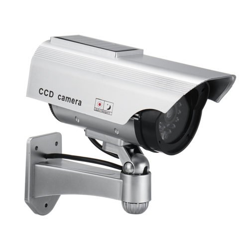 Solar Power Fake Camera CCTV Realistic Flashing IR Dummy Security Camera Blinking 8