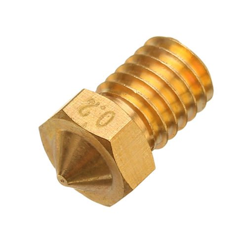 TRONXY® V6 0.2/0.3/0.4/0.5/0.6/0.8mm M6 Thread Brass Extruder Nozzle For 3D Printer Parts 4
