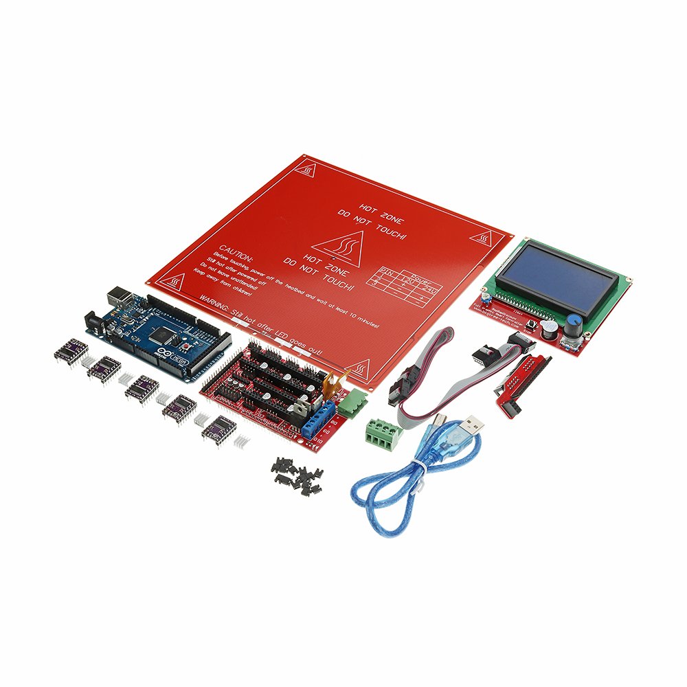 3D Printer Mainboard Kit RAMPS 1.4 + Arduino Mega 2560 + DRV8825 + 12864LCD + PCB Heat Bed MK2B 2 3D Printer Mainboard Kit RAMPS 1.4 + Arduino Mega 2560 + DRV8825 + 12864LCD + PCB Heat Bed MK2B - Image 2