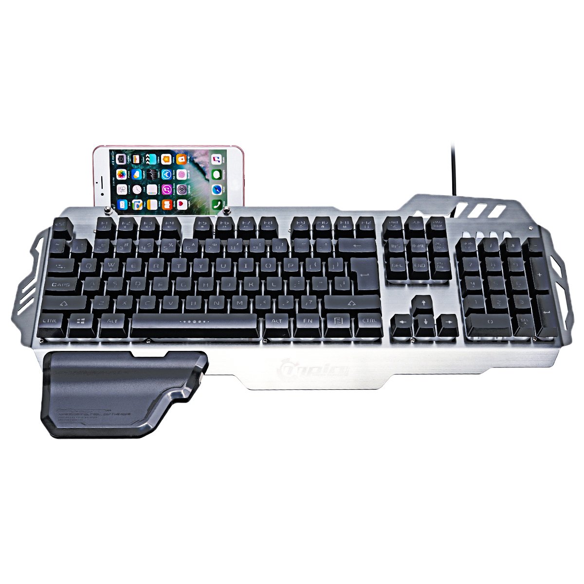 PK-900 104 Keys USB Wired Backlit Mechanical-Handfeel Gaming Keyboard 2