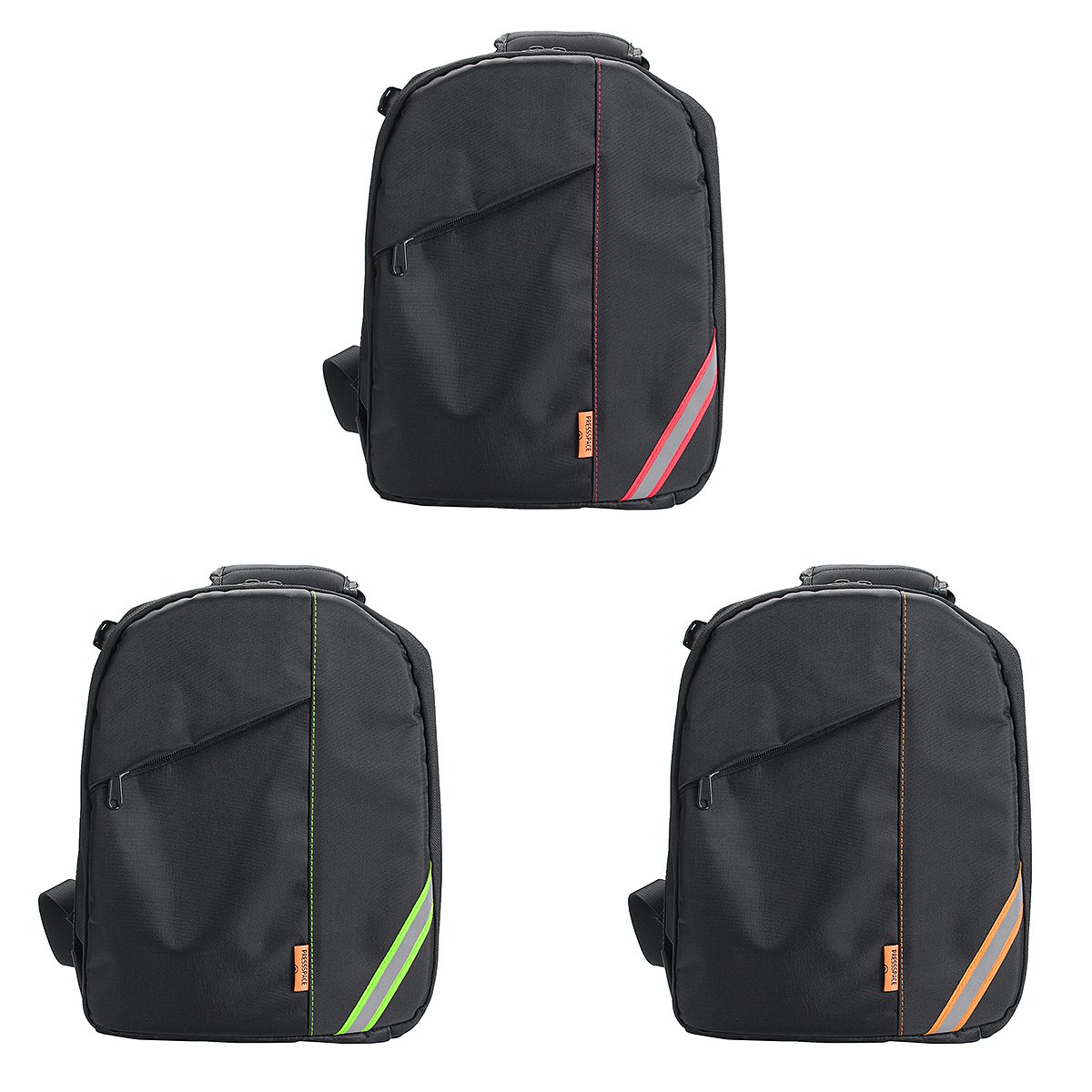 Waterproof Shoulder Bag Backpack Rucksack With Reflective Stripe For DSLR Camera 2