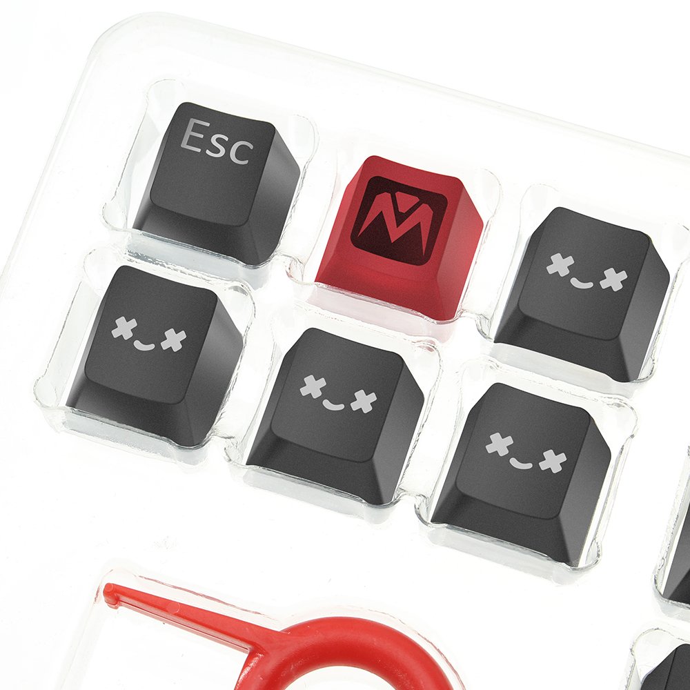 MantisTek® German Flag Color 109 Keycaps OEM Profile Double Shot Backlit PBT Key Caps 4 MantisTek® German Flag Color 109 Keycaps OEM Profile Double Shot Backlit PBT Key Caps - Image 4