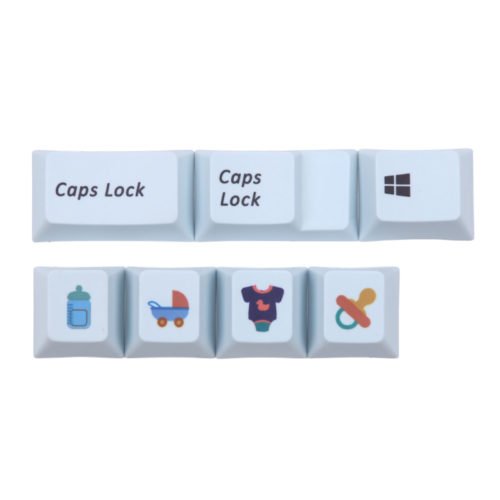 108 Key Dye-sub PBT Keycaps Keycap Set with 3 Supplementary Keycap for Mechanical Keyboard 6
