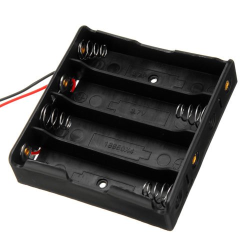 5pcs Plastic Battery Storage Case Box Battery Holder For 4 x 18650 Battery 3