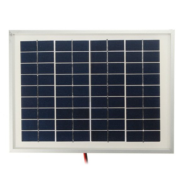 12V 5W 25.5 x 19 x 1.5CM PolyCrystalline Cells Solar Panel With Alligator Clip Wire 2 12V 5W 25.5 x 19 x 1.5CM PolyCrystalline Cells Solar Panel With Alligator Clip Wire - Image 2