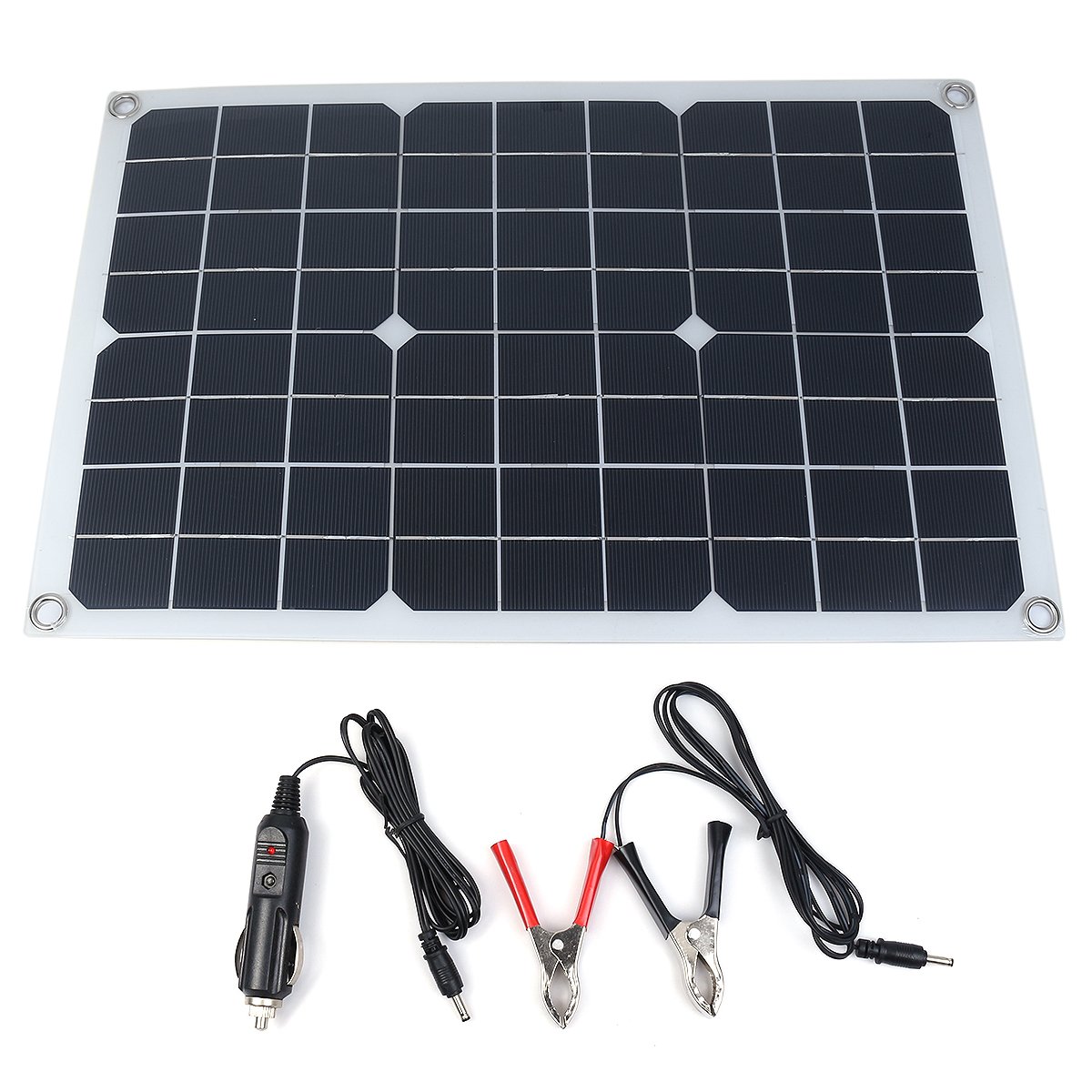 20W 18/5V 42*28cm DC Monocrystalline Solar Panel with DC5521 Battery Clip 1 20W 18/5V 42*28cm DC Monocrystalline Solar Panel with DC5521 Battery Clip