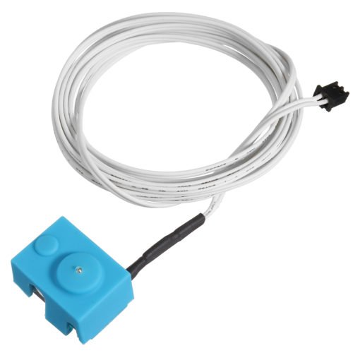 V6 PT100 Aluminum Block Silicone Case Kit with 2m Thermistor Wire for 3D Printer 3