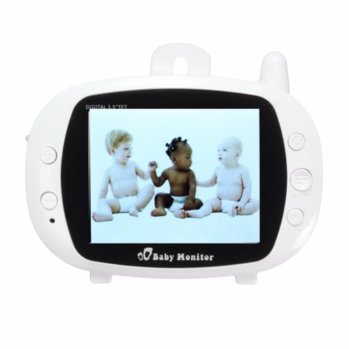 2.4G Wireless Digital 3.5 inch LCD Baby Monitor Camera Audio Talk Video Night Vision 2