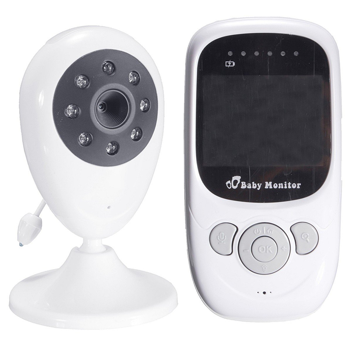 2.4inch 2.4G Wireless Baby Digital Audio Video Monitor Camera Night Vision Viewer Two-way Talk Temperature Monitor 1