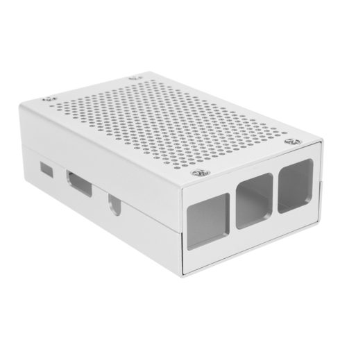 Silver/Black Aluminum Case Metal Enclosure With Screwdriver For Raspberry Pi 3 Model B+(plus) 4