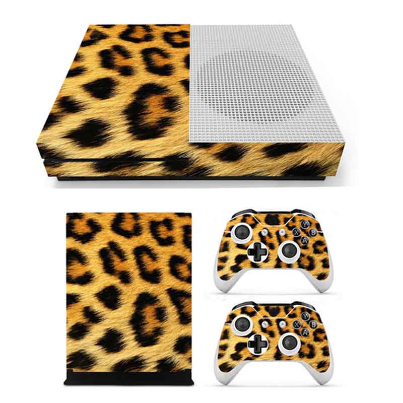 3D Leopard Host Body Paste Two Handle Paste Sticker Skin for Xbox one 2