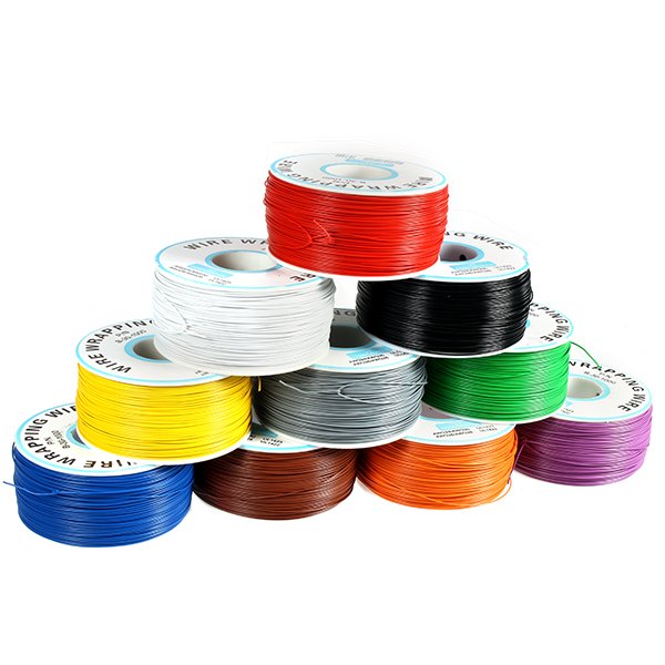 Geekcreit® 0.55mm Circuit Board Single-Core Tinned Copper Wire Wrap Electronic Wire Fly Wire Dupont Cable Jumper Cable 8 Color Available 2 Geekcreit® 0.55mm Circuit Board Single-Core Tinned Copper Wire Wrap Electronic Wire Fly Wire Dupont Cable Jumper Cable 8 Color Available - Image 2