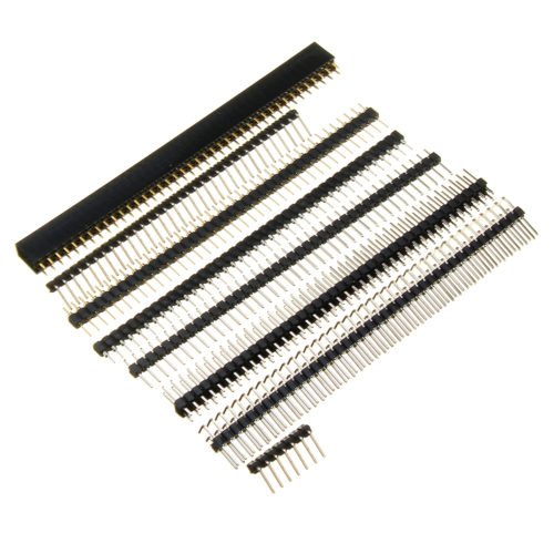40Pcs 8 Kinds 2.54mm Breakaway PCB Board 40 Pin Male And Female Pin Header Connectors Kit For Arduino Prototype Shield 6
