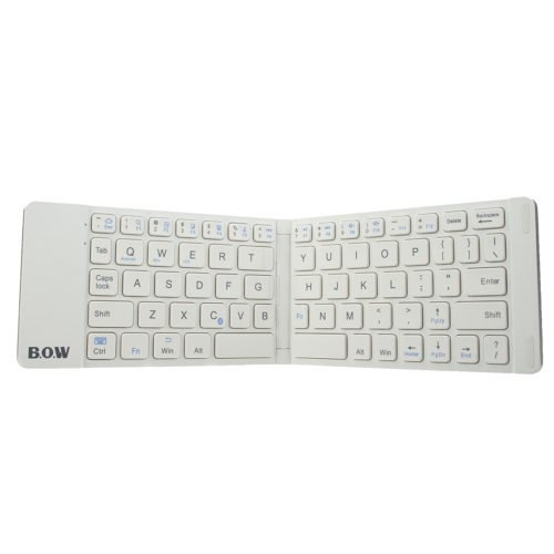 Small Size Foldable Bluetooth Aluminum Alloy Bottom Shell Keyboard 15