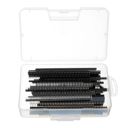 40Pcs 8 Kinds 2.54mm Breakaway PCB Board 40 Pin Male And Female Pin Header Connectors Kit For Arduino Prototype Shield 2