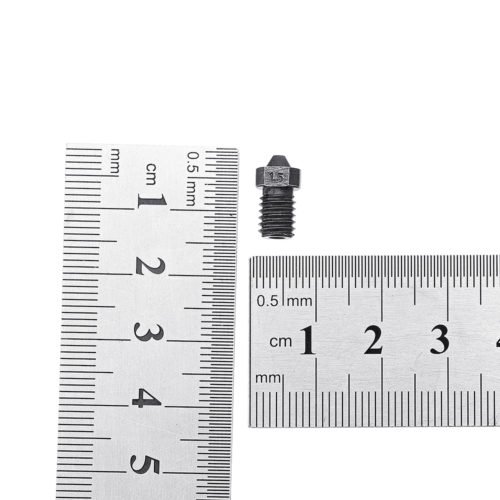1.75mm 0.4mm/0.6mm/0.8mm/1mm/1.2mm/1.5mm V6 Hardened Steel M6 Thread Nozzle For E3D J-Head Hotend Extruder 3D Printer Part 11