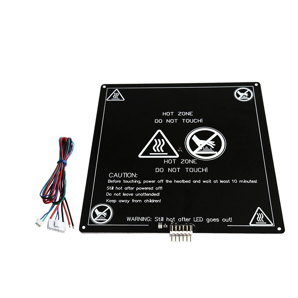 Anet® 220x220x3mm 120W 12V MK3 Upgraded Aluminum Board PCB Heating Bed With Wire For 3D Printer 1