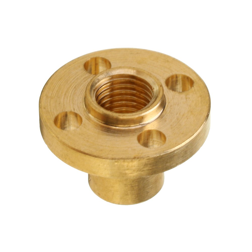 3D Printer T8 1/2/4/8/10/12mm Copper Lead Screw Nut For Stepper Motor Lead Screw 8mm Thread 4 3D Printer T8 1/2/4/8/10/12mm Copper Lead Screw Nut For Stepper Motor Lead Screw 8mm Thread - Image 4