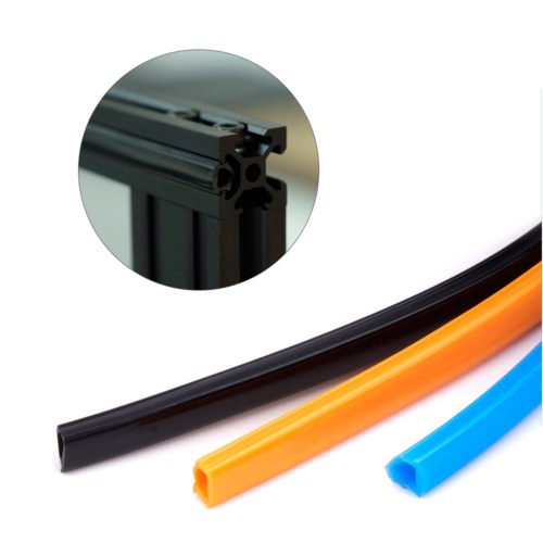1Meter Black/Orange/Blue 2020 Aluminum Profile Slot Cover/Panel Holder for 3D Printer 8