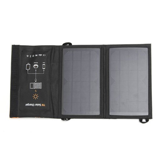7W 5V 1.4A Foldable USB Output Solar Panel Power Bank Solar Charger 1