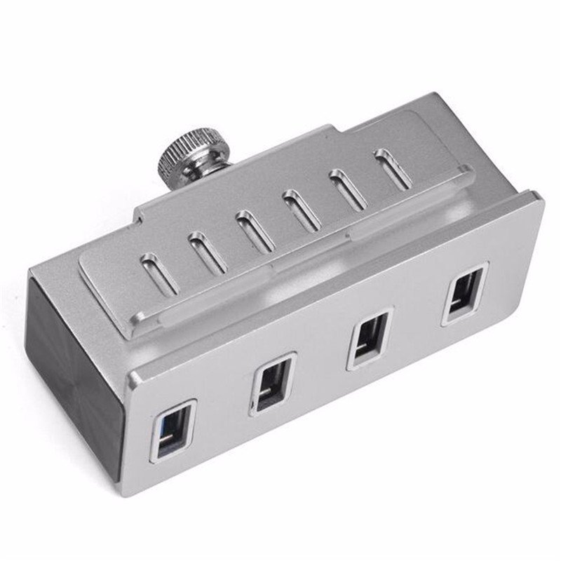 High Speed 5Gbps 4 USB 3.0 Ports Clip Design Aluminum Alloy USB Hub for PC iMac 2 High Speed 5Gbps 4 USB 3.0 Ports Clip Design Aluminum Alloy USB Hub for PC iMac - Image 2