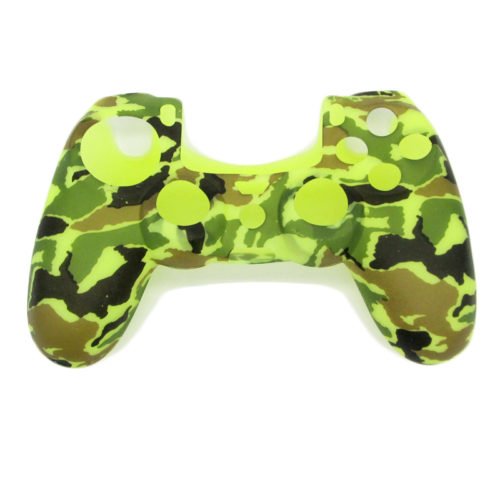 Camouflage Army Soft Silicone Gel Skin Protective Cover Case for PlayStation 4 PS4 Game Controller 25